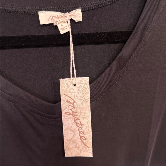 Mystree black Ruched Drawstring Crop Top - Picture 2 of 7